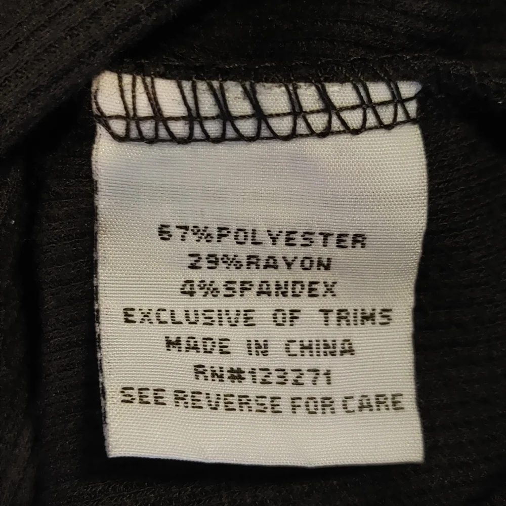 FOREVER 21 Y2K 90'S RIBBED CROPPED LACE-UP TANK, BLACK L - Picture 6 of 7